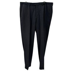 Hart Schaffner Marx Grey Flat Front Dress Pants Mens Size 38